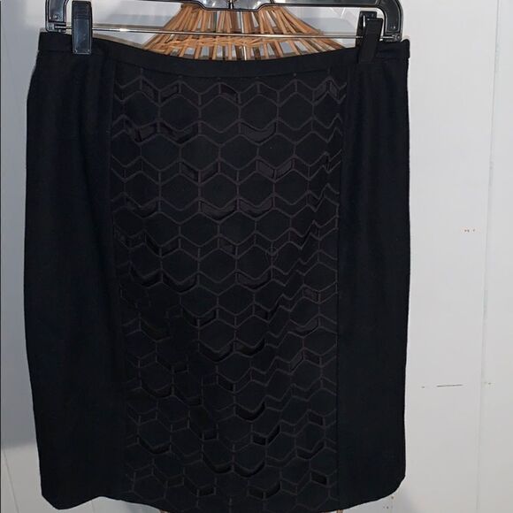 Ann Taylor Black Wool Blend Skirt Size 6 - Picture 1 of 7